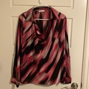 Calvin Klein Dress Shirt.  Pink.  Large